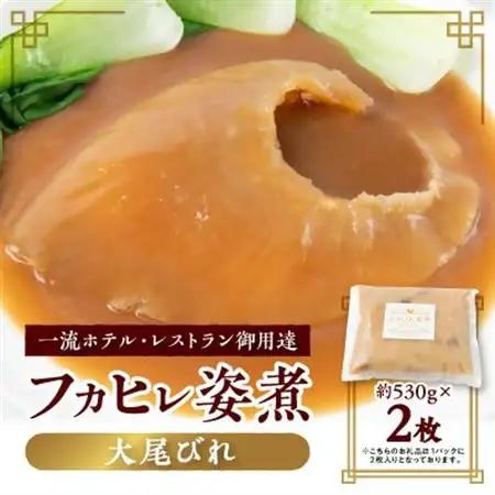 【エコ包装】「フカヒレ姿煮」大尾びれ2枚入り(530g×2枚)　尾びれ重さ約201-240g_ふかひれ フカヒレ 鱶鰭 高級 中華 高級中華 中華料理_【配送不可地域：離島】【1493458】
