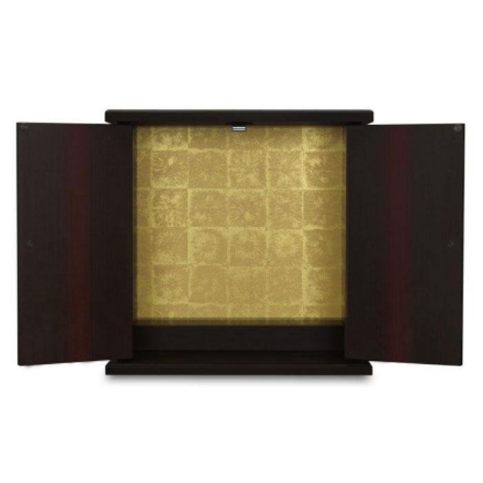 【ふるさと納税】タツクラフト 紀州塗り ミニ仏壇 小 黒柿 木目 【Tk282】 | 日用品雑貨 仏壇 仏具 神具 仏具 仏壇