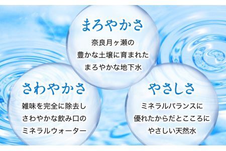 【定期便6ヶ月】奥大和の銘水　500ml×48本（1箱24本入り×2箱）×6ヶ月  定期便 水 軟水 奈良県 奈良市 Q-13 水 定期便 軟水 水 