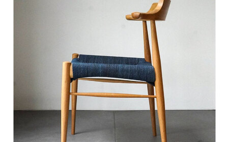 椅子 藍染ペーパーコードチェア RAMS 広島県福山市/株式会社府中家具 インテリア 国産家具 ナチュラル 椅子 　[BAGE005]