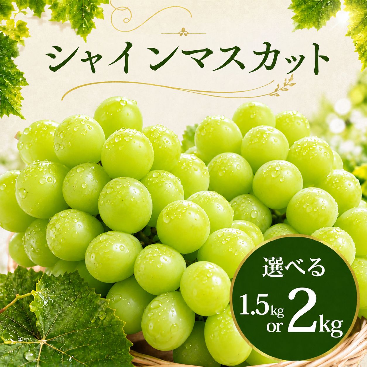 【ふるさと納税】シャインマスカット 1.5kg 2kg 2026年 先行予約 数量限定 選べる | シャインマスカット ぶどう 葡萄 グレープ 果物 フルーツ 甘い おいしい 大房 旬 農家直送 新規就農 限定 高級果物 お取り寄せ 新鮮 人気品種 デザート ギフト くまさん農園 埼玉県 久喜市