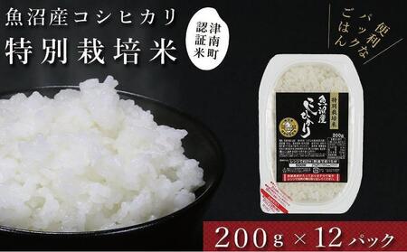 令和7年産新米 パックご飯 魚沼産コシヒカリ「特別栽培米」200g×12袋 パックライス 新潟県 有限会社イタバ |津南町 パックごはん