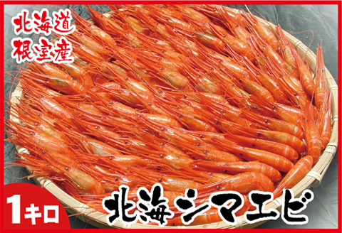 【北海道根室産】北海シマエビ1kg(160～180尾) A-07012