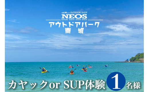 
チケット カヤック or SUP体験 NEOSアウトドアパーク南城 ( 沖縄県南城市・1名様 )
