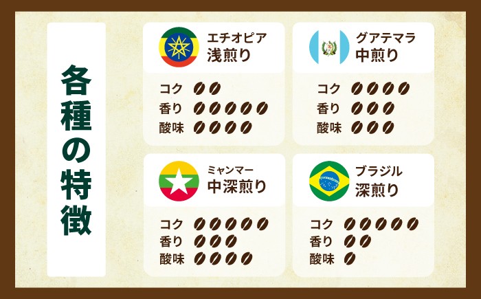 コーヒー 豆セット