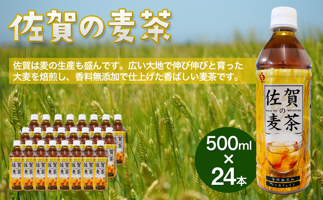 
                  佐賀の麦茶 500ml×24本 / 佐賀県 /佐賀県農業協同組合　さが風土館季楽直販本店  [41AABE124]
                
