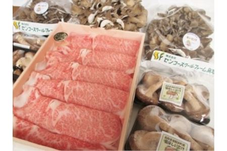 243M.◆鳥取和牛オレイン55◆すき焼き用&山の幸セット