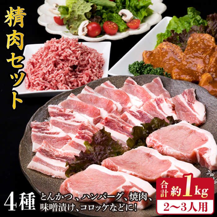 【ふるさと納税】糸島豚 精肉 セット 1,050g （ 2〜3人前 ・ 4種 ） 糸島市 / 糸島ミートデリ工房 [ACA200] 10000円 1万円
