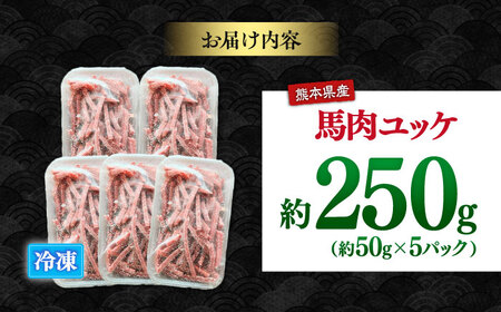 馬肉ユッケ　計約250g　約50g×5パック 小分け　【株式会社 肉の山本】[AYBK003]