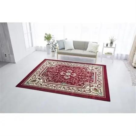絨毯 ラグマット 3畳 長方形 250×200 洗える 厚手 サンアントニオ エンジ_雑貨・日用品  家具・インテリア _【1125210】