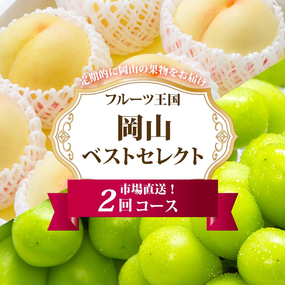 【ふるさと納税】フルーツ 定期便 2027年 フルーツ王国 岡山 ベストセレクト 2回コース 桃 もも 葡萄 ぶどう マスカット 岡山県産 国産 果物 セット ギフト | もも フルーツ 果物 くだもの 食品 人気 おすすめ