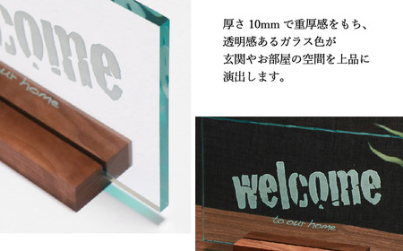 インテリア 玄関用 アクリル ウェルカムボード （ロゴタイプB）