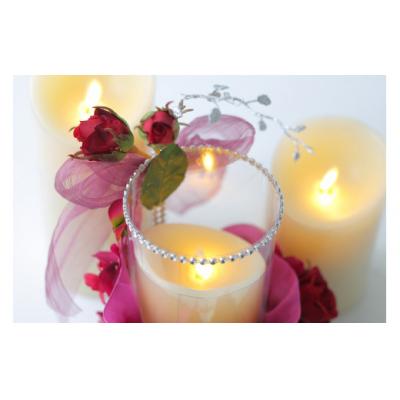 ふるさと納税 北上市 【空気をキレイにするお花】バラの記念日 アートフラワーキャンドルアレンジ