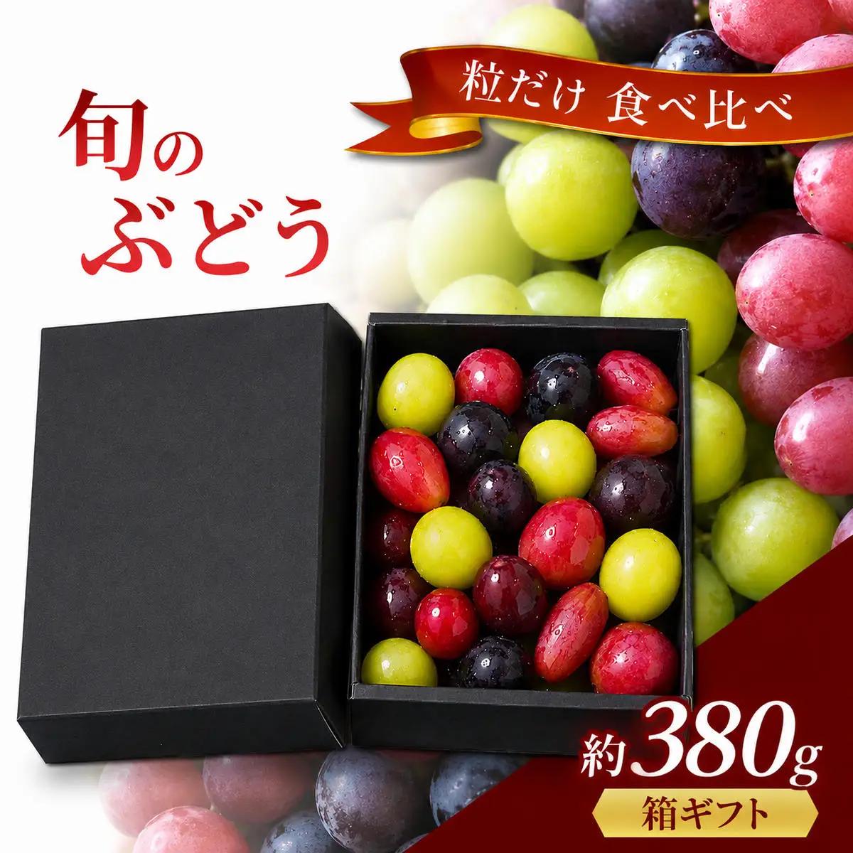 ぶどう食べ比べ 旬のぶどう粒だけ箱ギフト ぶどう食べ比べ【約380g】【先行予約】