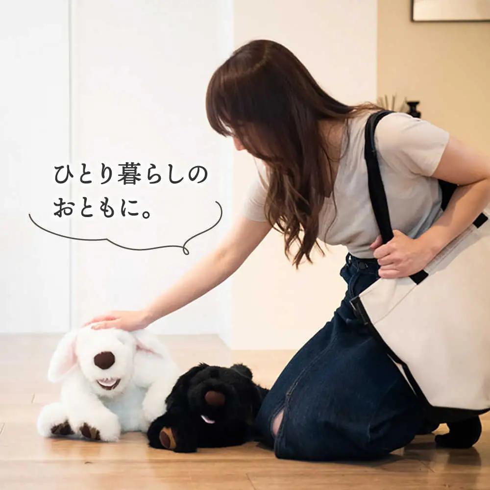 シロラン ＆ クロラン （ パトラン 2点セット ）犬 ぬいぐるみ 糸島市 / 科学工房未來 [AYI004]