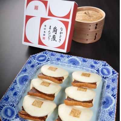 ふるさと納税 川棚町 【岩崎本舗】長崎角煮まんじゅう6個 箱入り(川棚町) |  | 01