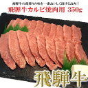 【ふるさと納税】【木箱入り】菊の井飛騨牛 カルビ焼肉 350g（2～3人前）飛騨牛 下呂温泉 おすすめ 牛肉 肉 和牛 赤身 人気 ブランド牛 肉ギフト 国産　贈答品 焼肉 やきにく ギフト カルビ　【冷凍】 15000円 岐阜県 下呂市