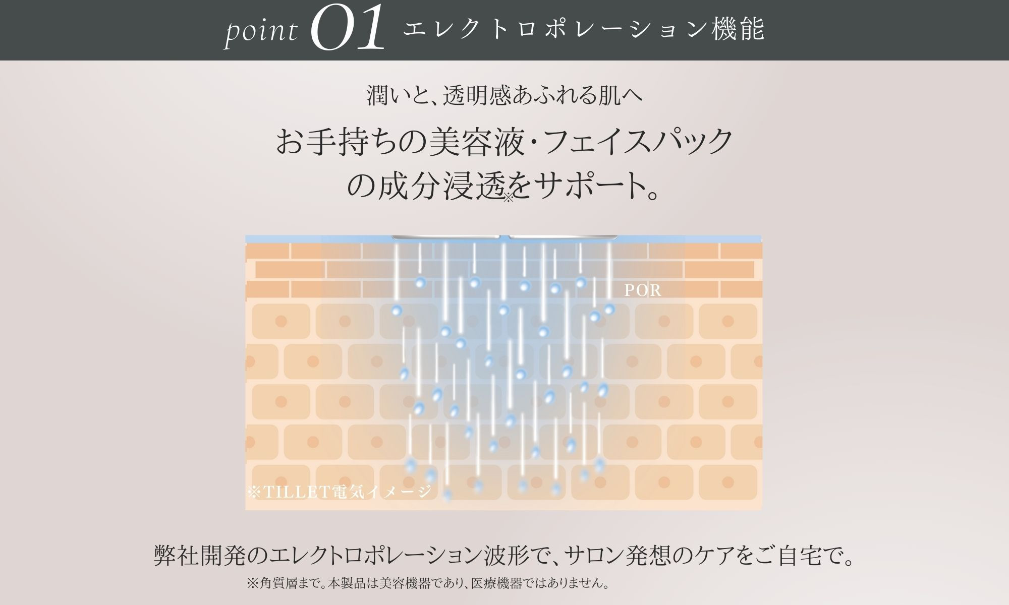 自宅で手軽にフェイス＆スカルプケア【TILLET W-GEAR White】