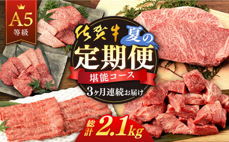 【3回定期便】佐賀牛 夏の定期便堪能コース[NAB104]牛肉牛肉定期便牛肉定期便牛肉牛肉牛肉牛肉