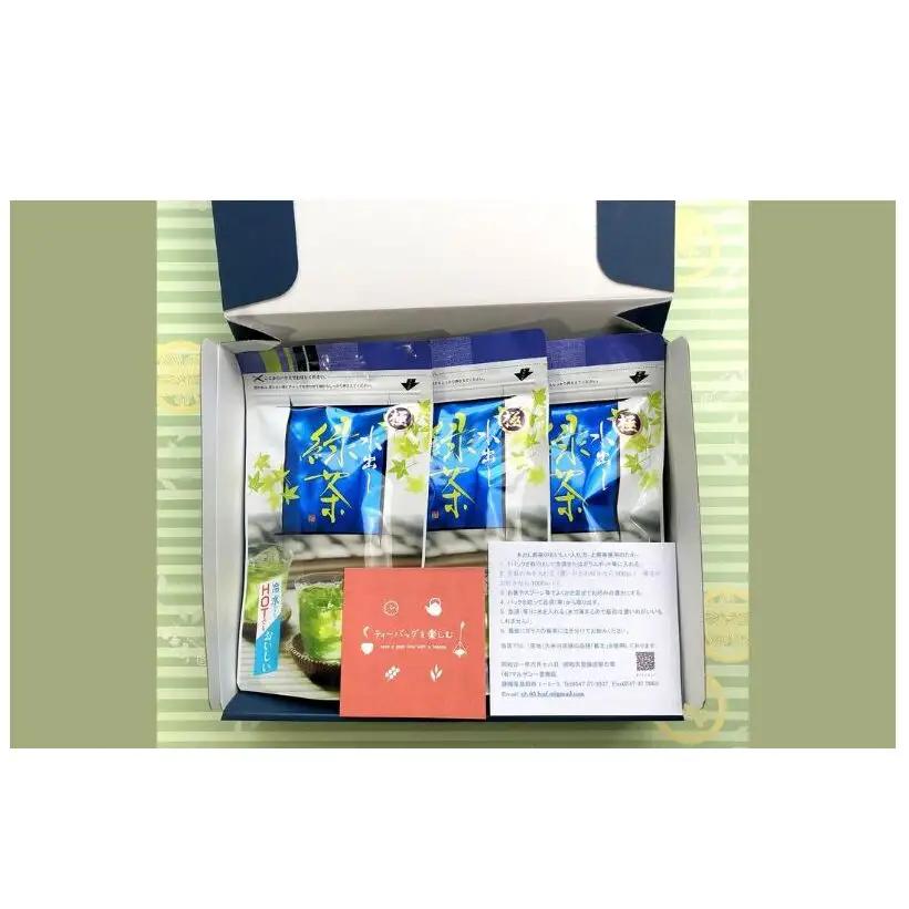 初物深蒸し水出ティーバッグ(5g×20個)×3袋 お茶 緑茶新茶 無垢 粉茶 煎茶 ブレンド ティーパック