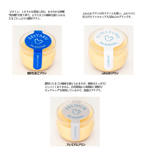 たまごやさんのプリン食べ比べ（フワフワ、贅沢、プレミアム）各2個　計6個 フェルエッグ