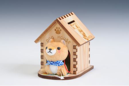 貯金箱 犬っ子ハウス 貯金箱 [J6701]