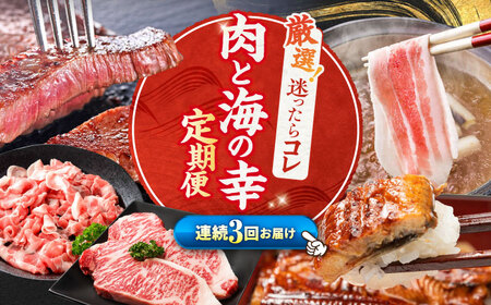 【3回定期便】 お肉と海の幸 〜見つけた！西海の宝物定期便〜 [CZZ020] 定期便