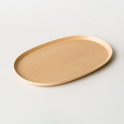 ふるさと納税 _青森県 BUNACO　#5223　オーバルトレイ　30cm　(ナチュラル)