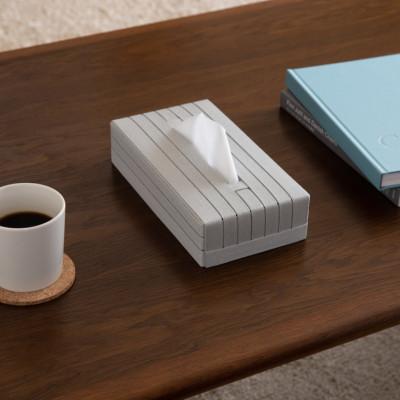 ふるさと納税 奥州市 心地よい暮らしをつくる ティッシュケース mini ライトグレー バンドシー [AR092] |  | 02