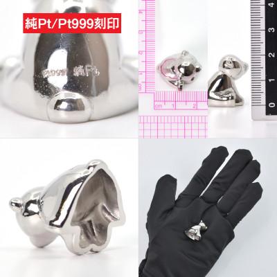 ふるさと納税 南アルプス市 純プラチナ製(Pt999) 『くま』オブジェ |  | 02