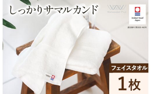 （今治タオルブランド認定）しっかりサマルカンド フェイスタオル 1枚 （オフホワイト）【IA05290FT1OW】今治タオル ふっくら フェイスタオル
