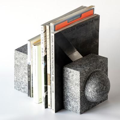 ふるさと納税 香川県 TY BOOKSTAND / komame|山本忠司氏デザインの庵治石ブックエンド |  | 01