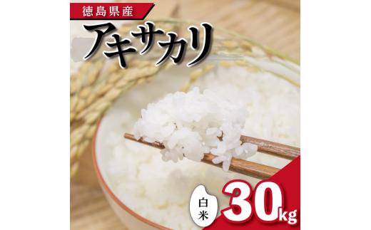 【先行予約】令和7年産 米 白米 30kg アキサカリ 令和7年度産 お米 こめ コメ 白米 精米 ごはん ご飯 白飯 ゴハン あきさかり おにぎり お弁当 徳島県 吉野川市