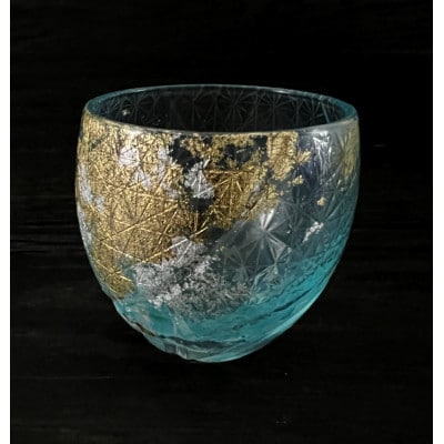 箔舞切子008 ライトブルー【1627773】