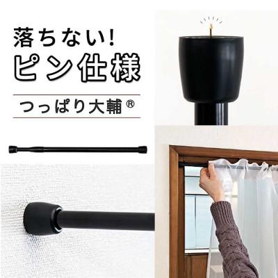 ふるさと納税 海南市 1本セット つっぱり大輔 押しピン仕様　L幅55〜90cm対応 ブラック　SNG105644702