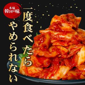 【漬けたて新鮮！】特製白菜キムチ 中辛 自家製ヤンニョンジャン使用 1kg（小分け500g×2）【 大阪府 松原市 】