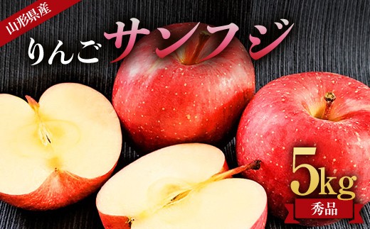 《先行予約 2026年度発送》山形県産 りんご(サンフジ) 秀品 5kg  りんご リンゴ 林檎 デザート フルーツ 果物 くだもの 果実 食品 山形県 FSY-2695