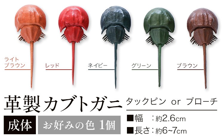 
                  レザー 革製 カブトガニ タックピン ブローチ 革 選べる 5色 JS stage株式会社 《30日以内に出荷予定(土日祝を除く)》岡山県 笠岡市 ハンドメイド ファッション イタリアンレザー
                