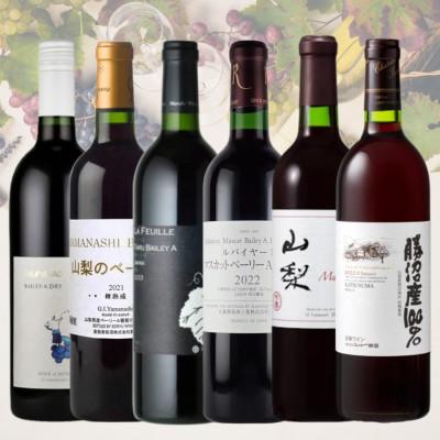 ふるさと納税 山梨県 マスカットベーリーAワイン6本セット　030