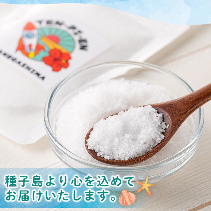 n455 種子島の自然の恵み！天日塩(計200g・50g×4個) 国産 種子島 天日干し 塩 ソルト 調味料 ミネラル 常温 【株式会社MAOMO FOODS】