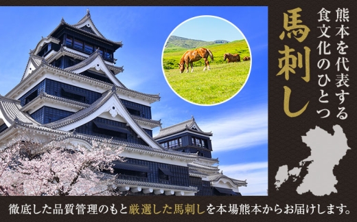 特選霜降り馬刺し100g《3-7日以内に出荷予定(土日祝除く)》熊本県 氷川町 馬 馬肉 純国産