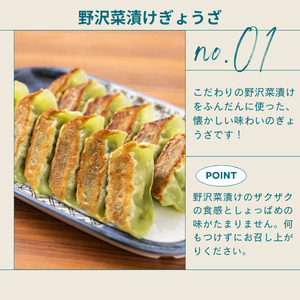 野沢菜漬けぎょうざ1袋・タンタンメン1袋セット/ テンホウ [21-44]