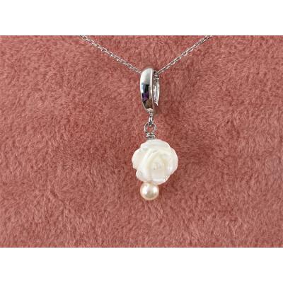 ふるさと納税 南国市 あこや真珠/ローズシェルペンダントトップ |  | 01