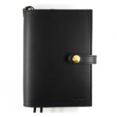 ふるさと納税 大川市 mafpinto 手帳カバー A5サイズ 本革 ブラック