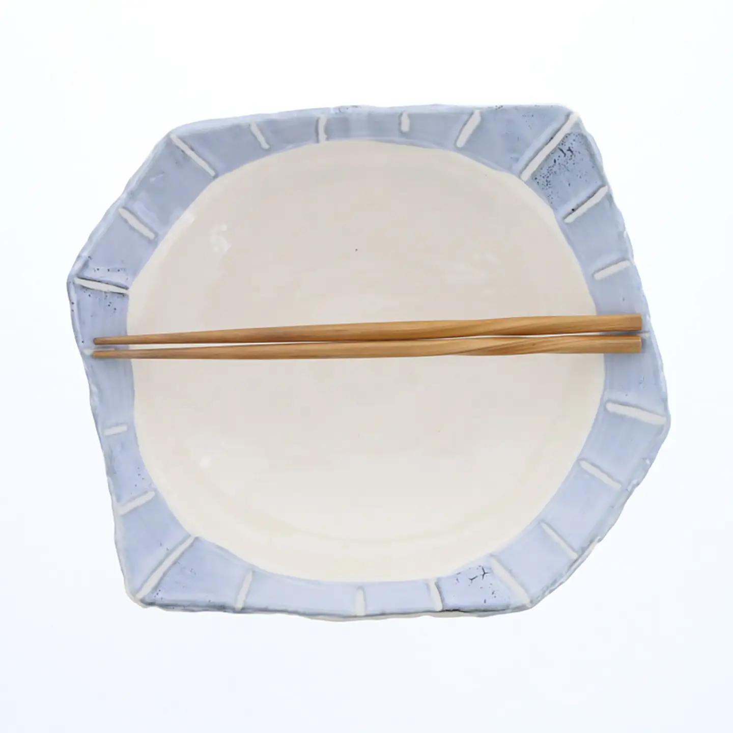 【美濃焼】和十草 なごみとくさ ちぎり型 大鉢 2個セット【カネ定製陶】 ボウル 和食器 モダン[MEI365]