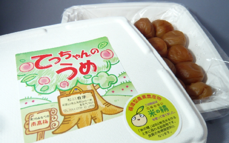 てっちゃんの梅(白干し梅) 　1kg 塩分20%【matunou001A】