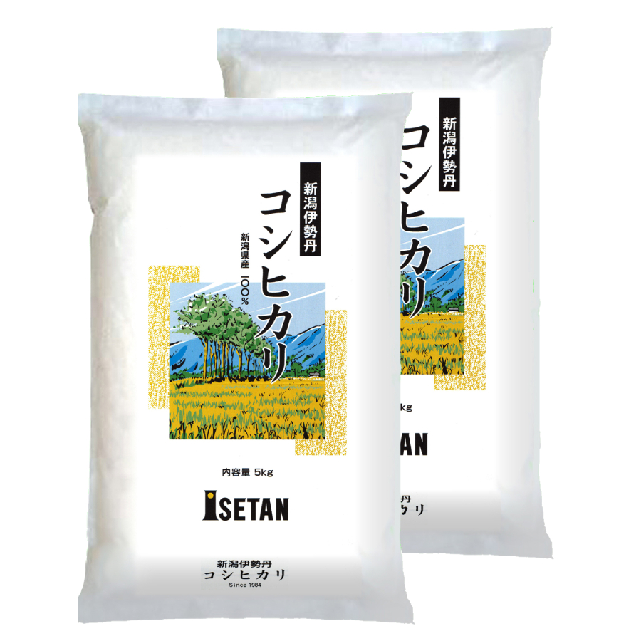 【令和6年産新米】新潟伊勢丹オリジナルコシヒカリ5kg×2本三越伊勢丹限定