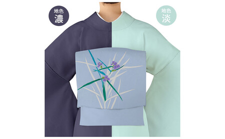 【和装振興応援プロジェクト】歳時記6月2「五月雨」京手描友禅 染帯｜染帯 着物 織物 人気 おすすめ [ 手描友禅 帯 染匠 職人 歳時記 人気 おすすめ ギフト プレゼント お取り寄せ 通販 送料無