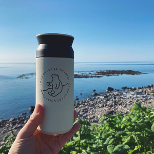 知床トコさんトラベルタンブラー ホワイト 350ml×1本_雑貨・日用品 タンブラー 食器 