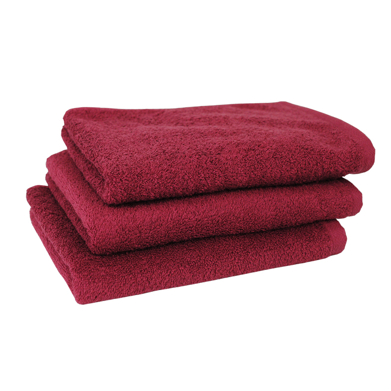 【スピード発送】コンパクトバスタオル エンジ3枚 G2078